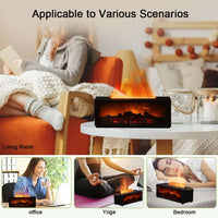 Flame Aromatherapy Diffuser 3D Fireplace Essential Oil Diffuser