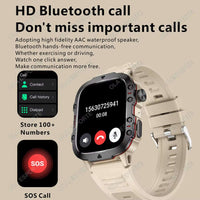 Men Smartwatch with Flashlight 2025 – 1.81" HD Bluetooth Call Smart Watch, IP68 Waterproof Fitness Clock for Android & iOS