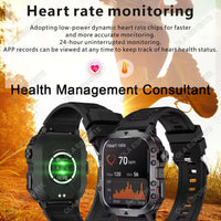 Men Smartwatch with Flashlight 2025 – 1.81" HD Bluetooth Call Smart Watch, IP68 Waterproof Fitness Clock for Android & iOS