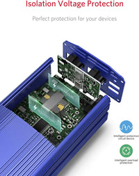 Automotive power inverter showing isolation voltage protection for optimal device safety and performance.