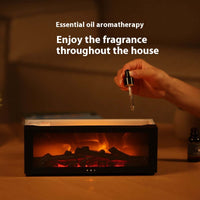 Flame Aromatherapy Diffuser 3D Fireplace Essential Oil Diffuser