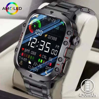 Men Smartwatch with Flashlight 2025 – 1.81" HD Bluetooth Call Smart Watch, IP68 Waterproof Fitness Clock for Android & iOS