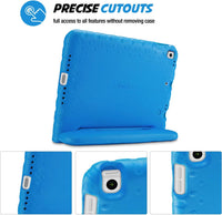 iPad 10.2 case 9th generation in blue with precise cutouts for full access to features
