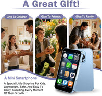 Dual SIM Android phone as a great gift for children, friends, and family, lightweight and easy to carry.