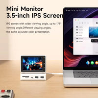 AIDA64 sensor panel 3.5-inch IPS PC data display showcasing vibrant performance information.