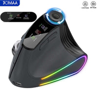 Ergonomic gaming mouse with RGB lighting and multi-mode connection for comfortable gaming.