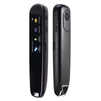 language translation device for travel with sleek design and multifunctional buttons on display.