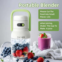 Portable Blender – 33oz Juicer Cup with 500ml Blending Jar, USB-C Rechargeable, 18000 RPM Ice Crushing for Smoothies & Gym
