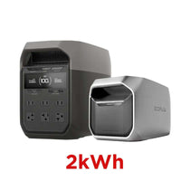 DELTA 3 Max Portable Power Station 2048Wh – Solar Generator with 3400W X-Boost, LiFePO4 Battery, 0-80% in 1.13Hr for Home Backup & RV