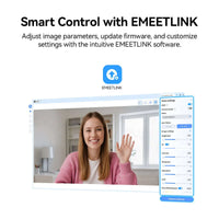 EMEET C100 4K Webcam – External USB Webcam with 66° FOV, Fixed Focus, Built-In Mic & Privacy Cover for Home Office & Meetings
