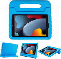 iPad 10.2 case 9th generation in blue, providing a protective cover for kids