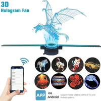3D hologram fan projector