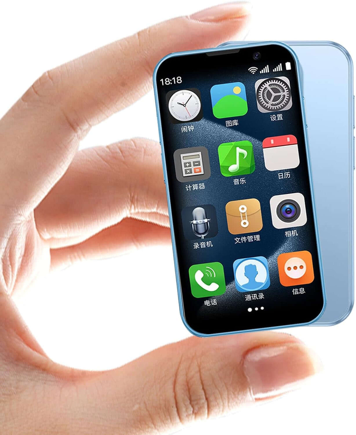 Dual SIM Android Phone for Everyday Use in a hand showing its screen and apps.