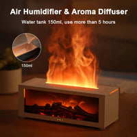 Flame Aromatherapy Diffuser 3D Fireplace Essential Oil Diffuser