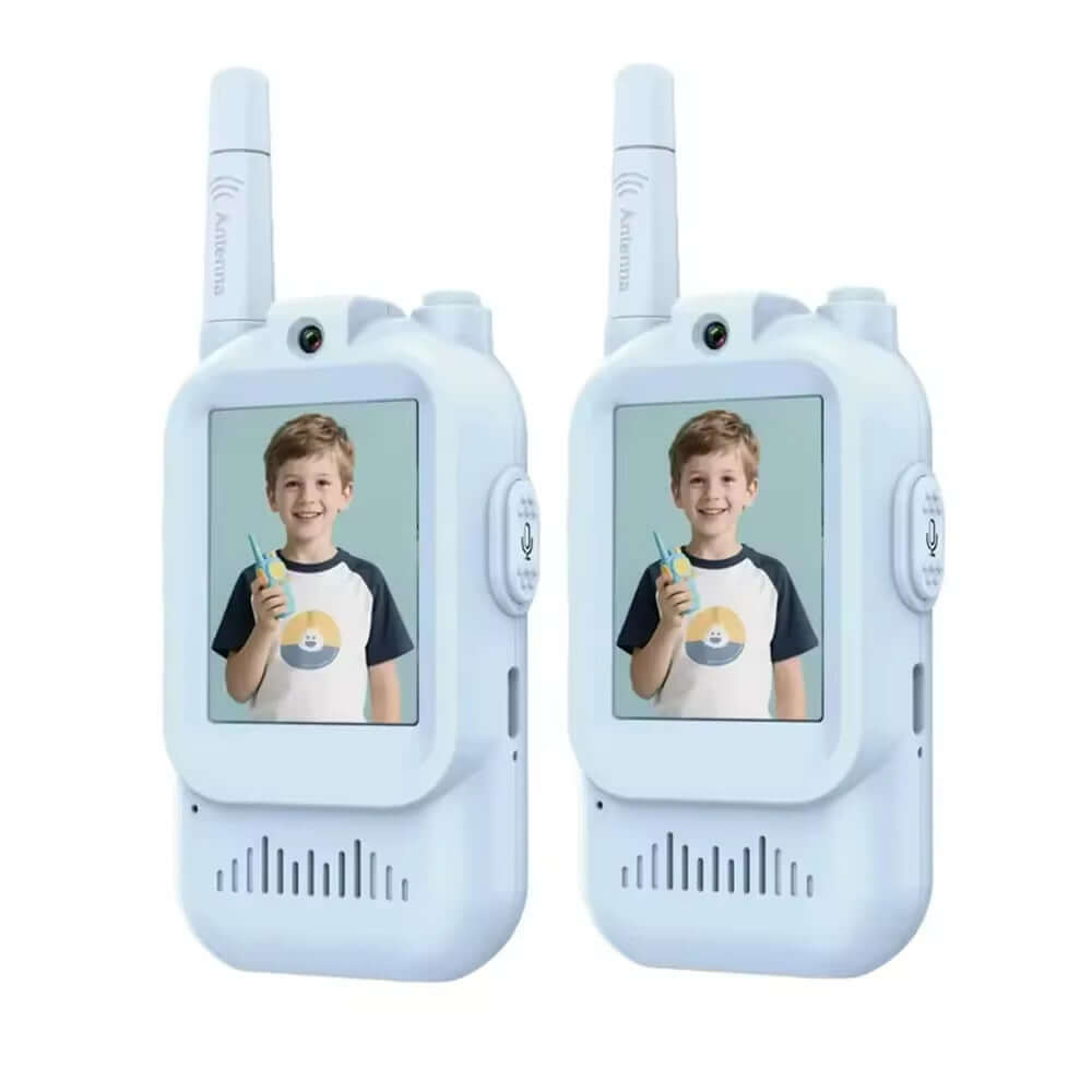 2PCS Video Walkie Talkies for Kids Rechargeable – Toddler Walkie Talkie with HD Camera, 2.0" Screen, Long Range for Camping & Travel, Birthday Gift Ages 3-12