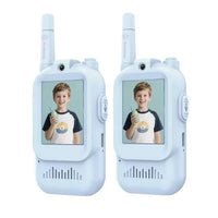 2PCS Video Walkie Talkies for Kids Rechargeable – Toddler Walkie Talkie with HD Camera, 2.0" Screen, Long Range for Camping & Travel, Birthday Gift Ages 3-12