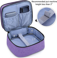 Mini projector carrying bag in purple color with compartments for storage and transport of DR.J mini projectors.