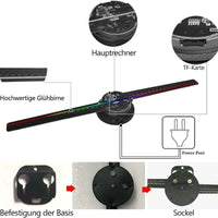 3D hologram fan projector