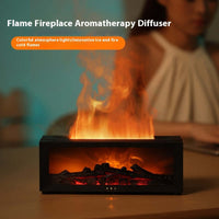 Flame Aromatherapy Diffuser 3D Fireplace Essential Oil Diffuser